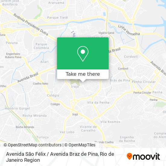 Avenida São Félix / Avenida Braz de Pina map