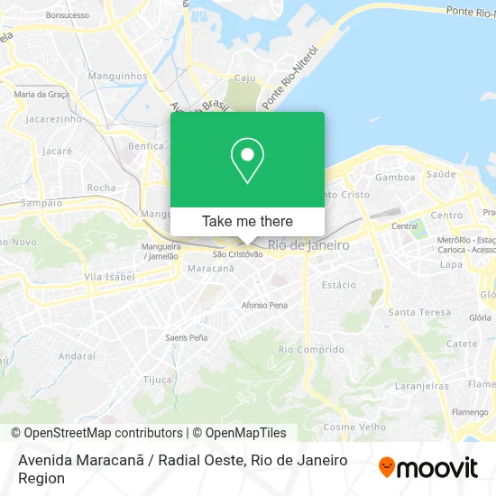 Avenida Maracanã / Radial Oeste map