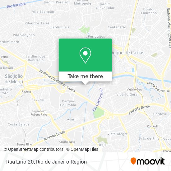 Rua Lírio 20 map