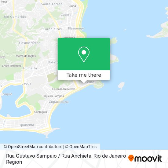 Mapa Rua Gustavo Sampaio / Rua Anchieta