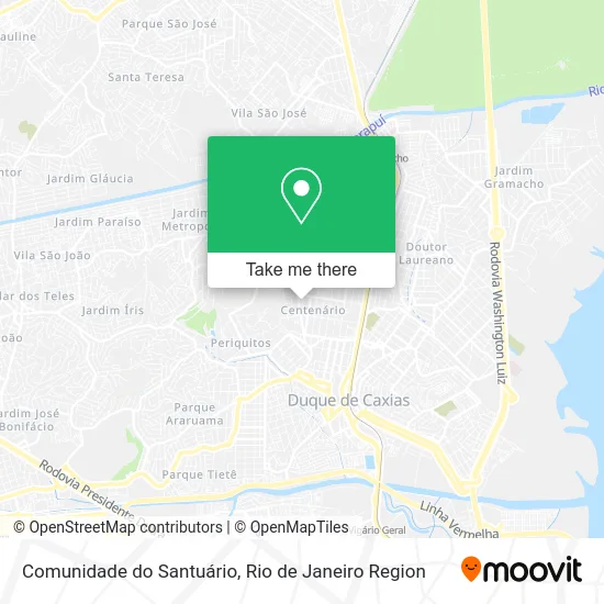 Comunidade do Santuário map