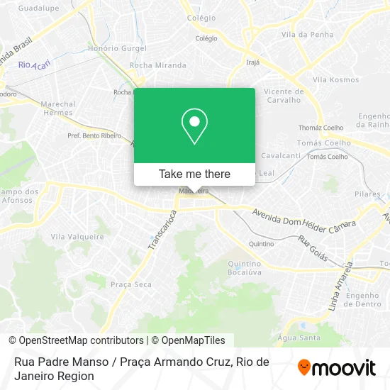Rua Padre Manso / Praça Armando Cruz map