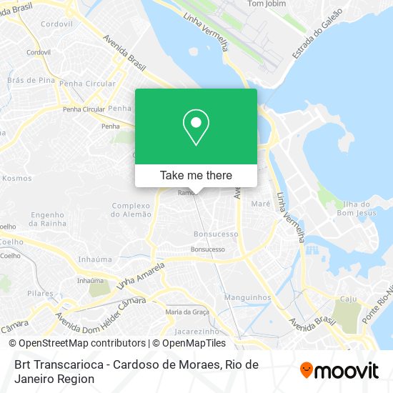 Brt Transcarioca - Cardoso de Moraes map