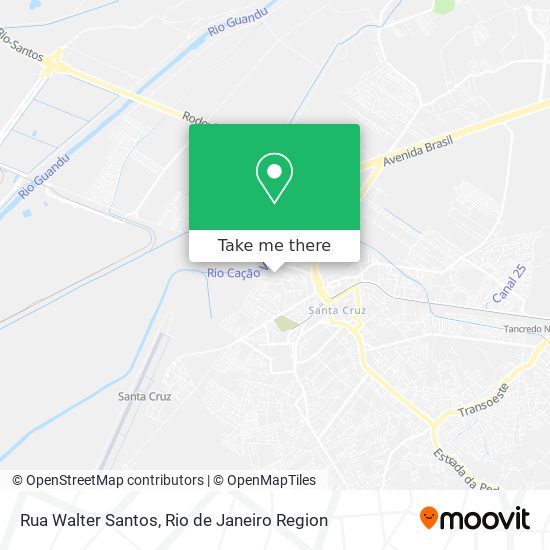 Mapa Rua Walter Santos