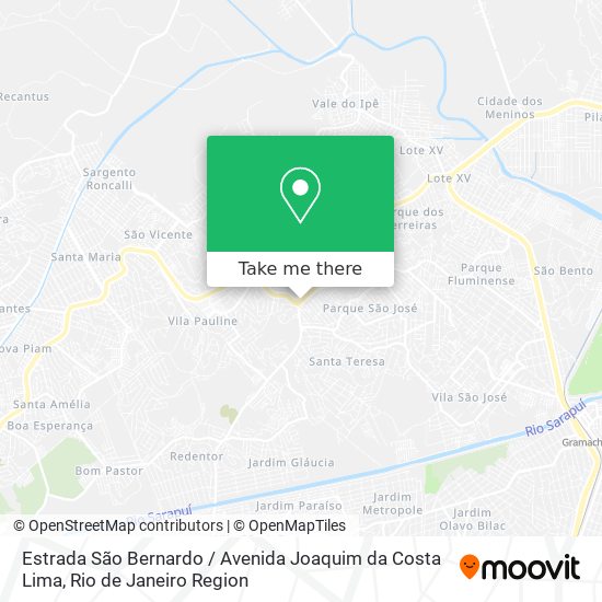 Estrada São Bernardo / Avenida Joaquim da Costa Lima map