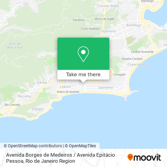 Avenida Borges de Medeiros / Avenida Epitácio Pessoa map