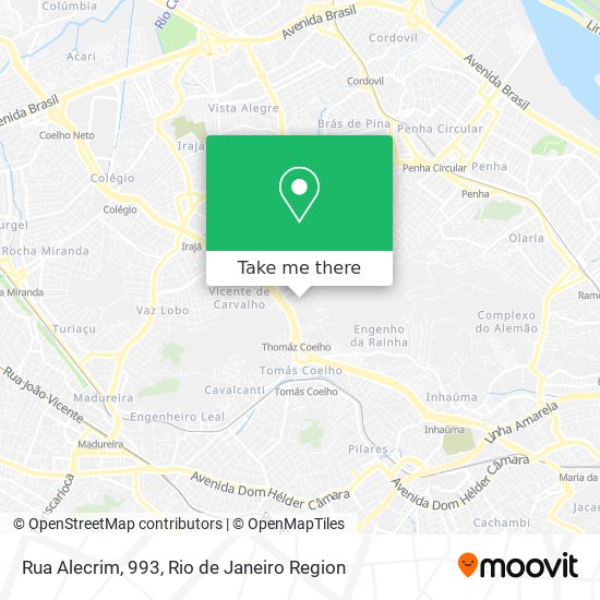 Mapa Rua Alecrim, 993