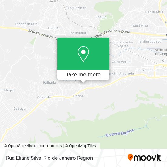 Mapa Rua Eliane Silva