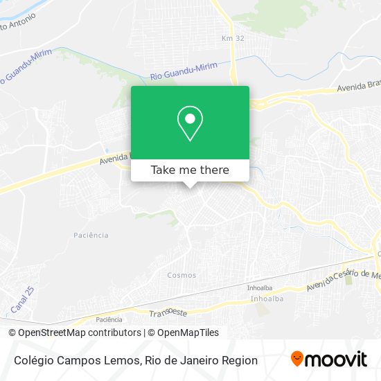 Mapa Colégio Campos Lemos