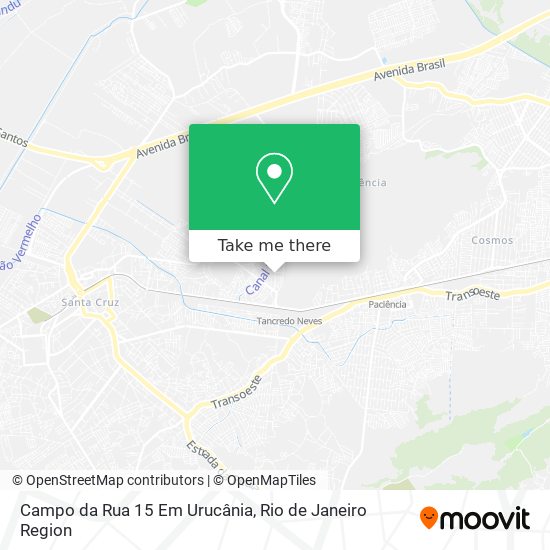 Campo da Rua 15 Em Urucânia map
