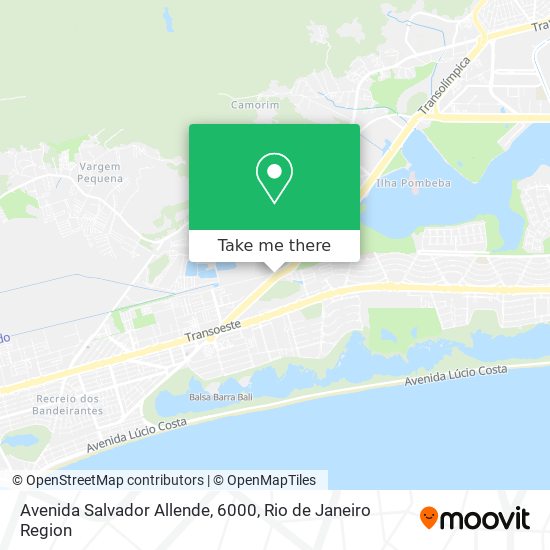 Mapa Avenida Salvador Allende, 6000