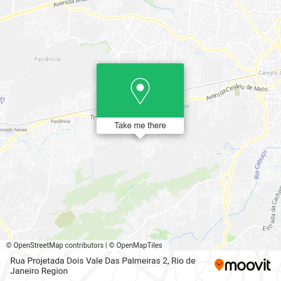 Rua Projetada Dois Vale Das Palmeiras 2 map