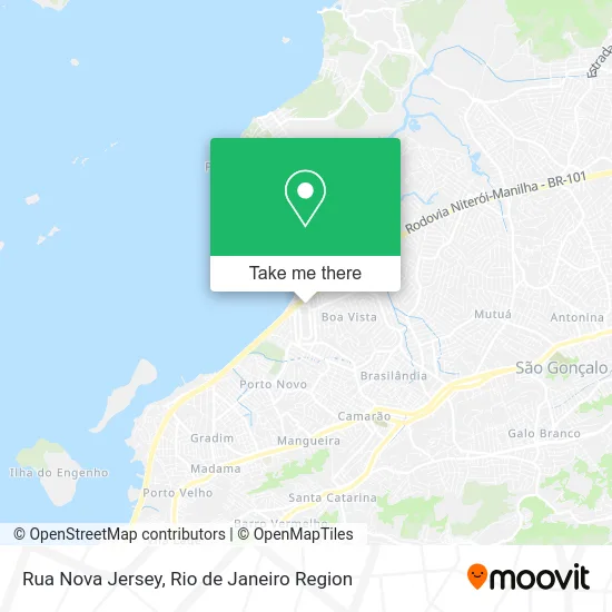 Rua Nova Jersey map