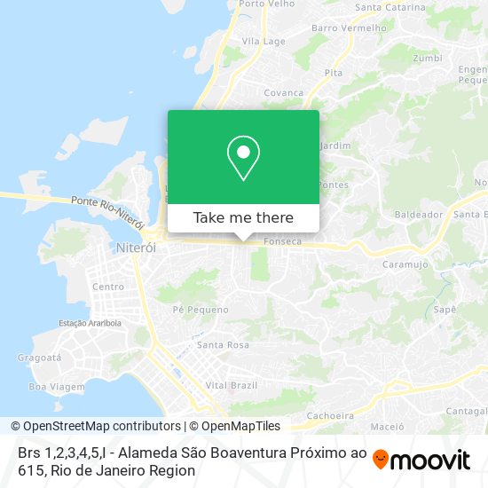 Mapa Brs 1,2,3,4,5,I - Alameda São Boaventura Próximo ao 615