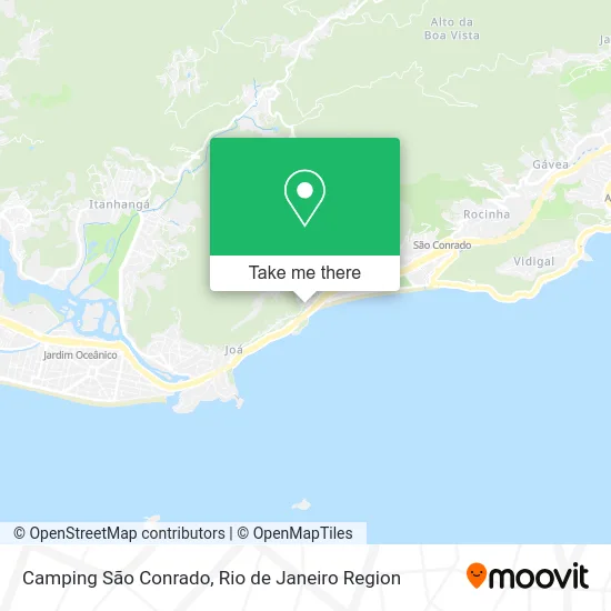 Camping São Conrado map