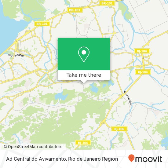 Ad Central do Avivamento map