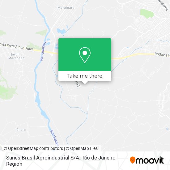 Sanes Brasil Agroindustrial S / A. map