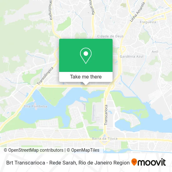 Brt Transcarioca - Rede Sarah map