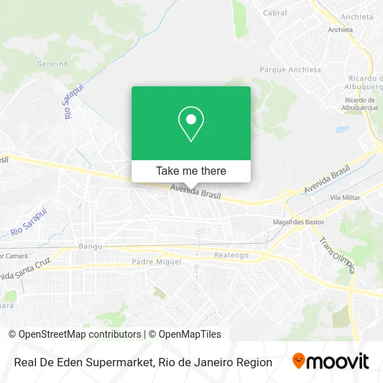 Real De Eden Supermarket map