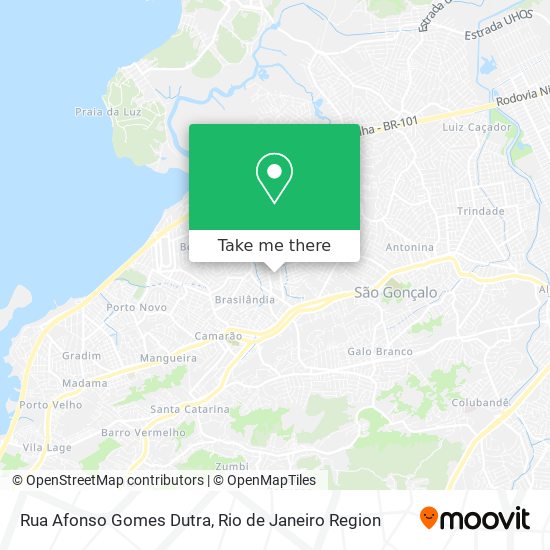 Mapa Rua Afonso Gomes Dutra