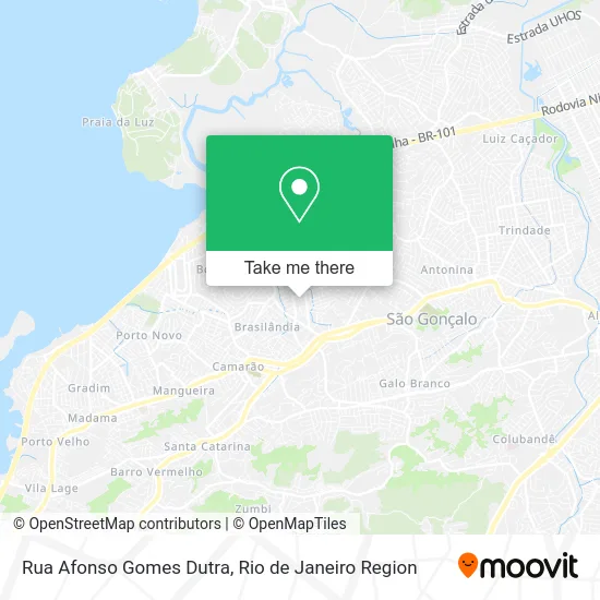 Rua Afonso Gomes Dutra map