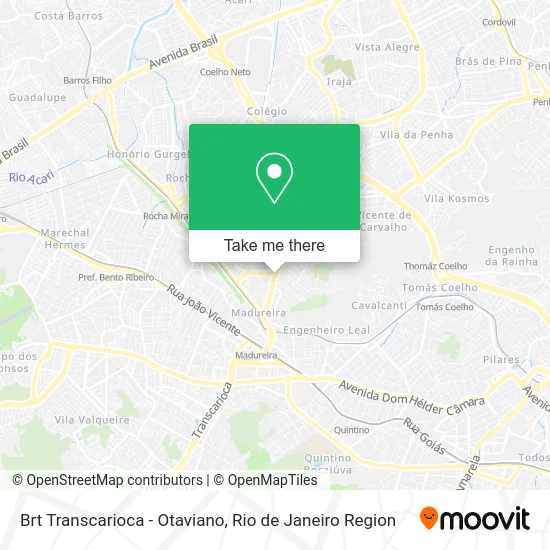 Brt Transcarioca - Otaviano map