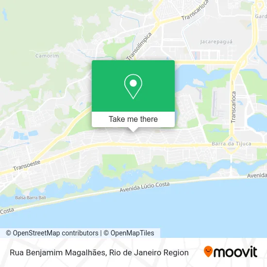 Rua Benjamim Magalhães map