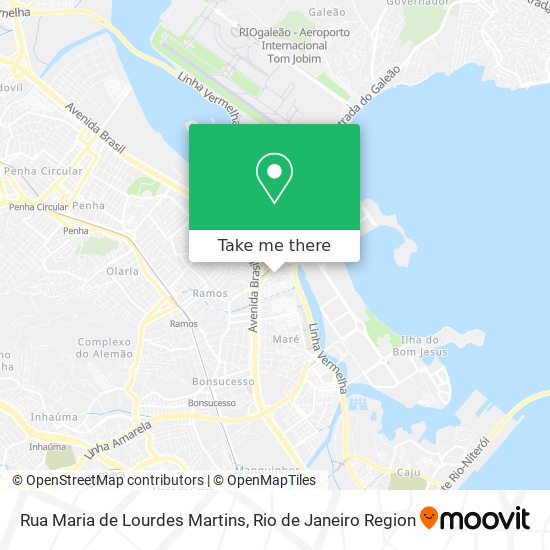 Mapa Rua Maria de Lourdes Martins