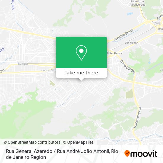 Rua General Azeredo / Rua André João Antonil map
