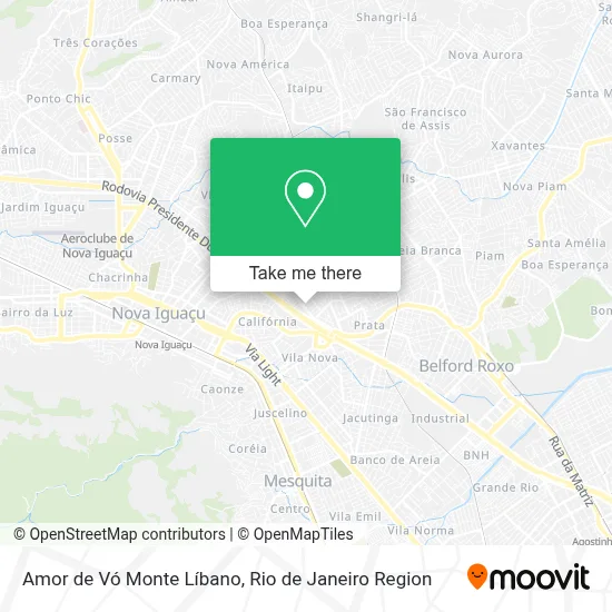 Amor de Vó Monte Líbano map