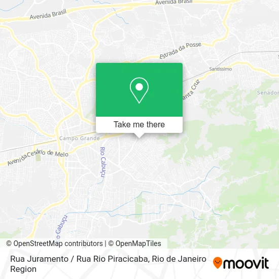 Rua Juramento / Rua Rio Piracicaba map
