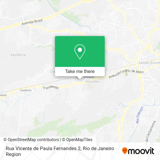 Rua Vicente de Paula Fernandes 2 map