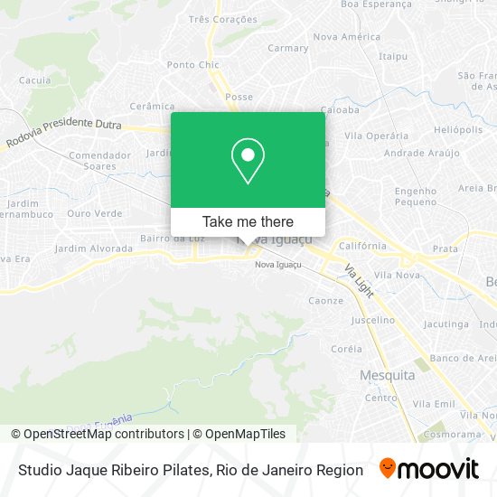 Mapa Studio Jaque Ribeiro Pilates