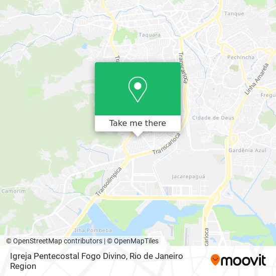 Mapa Igreja Pentecostal Fogo Divino