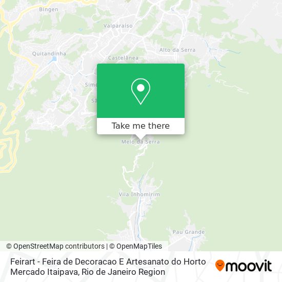 Feirart - Feira de Decoracao E Artesanato do Horto Mercado Itaipava map