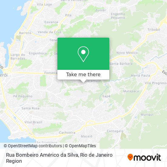 Rua Bombeiro Américo da Silva map