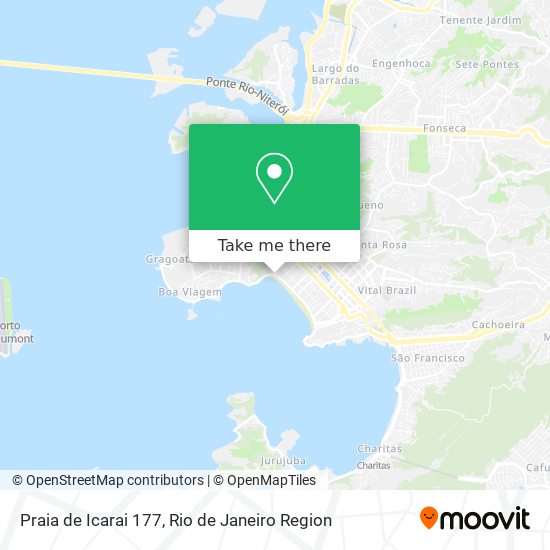 Praia de Icarai 177 map