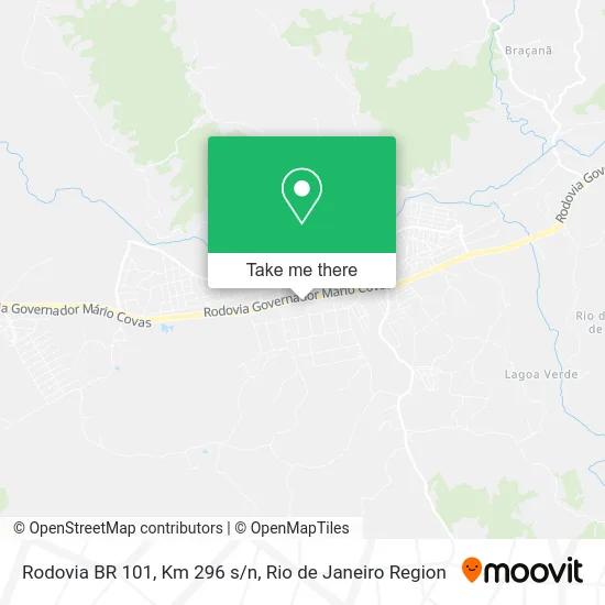 Rodovia BR 101, Km 296 s/n map