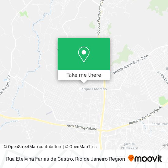 Mapa Rua Etelvina Farias de Castro