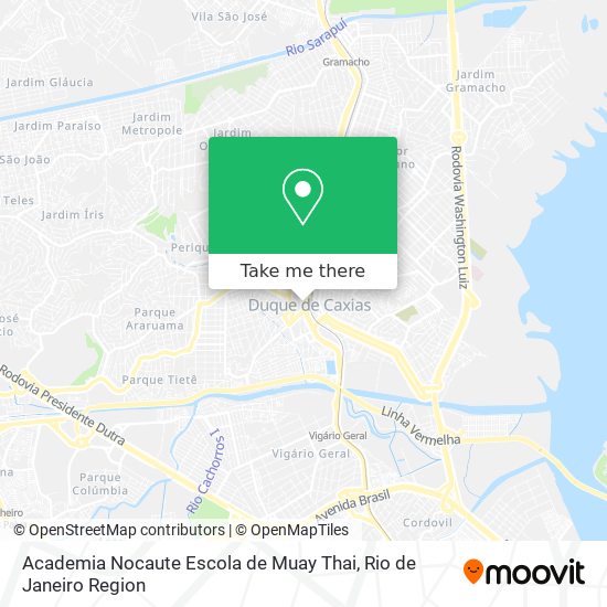 Academia Nocaute Escola de Muay Thai map