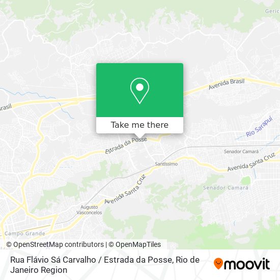 Rua Flávio Sá Carvalho / Estrada da Posse map