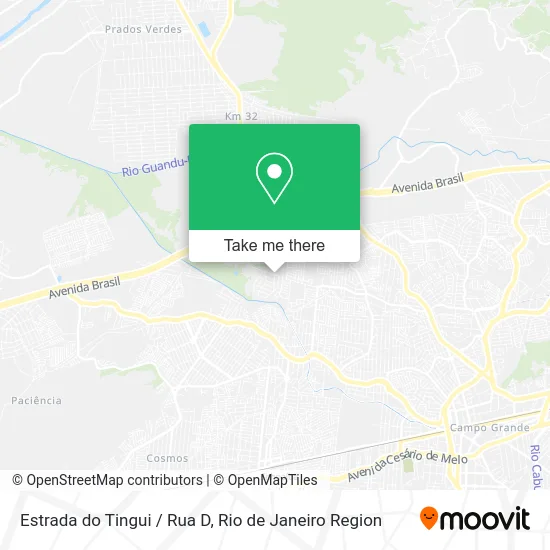 Estrada do Tingui / Rua D map