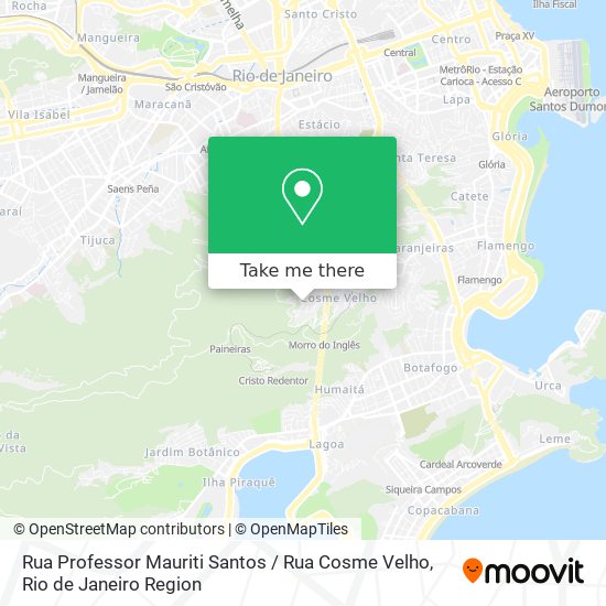 Rua Professor Mauriti Santos / Rua Cosme Velho map