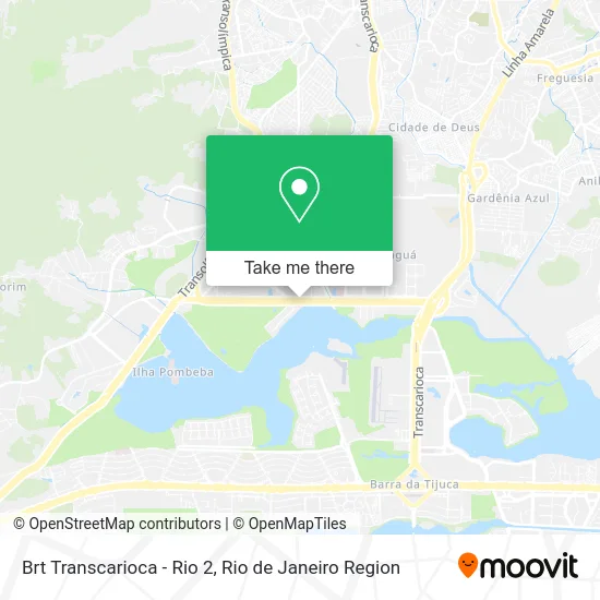 Brt Transcarioca - Rio 2 map
