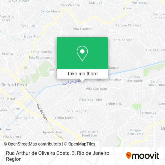 Rua Arthur de Oliveira Costa, 3 map