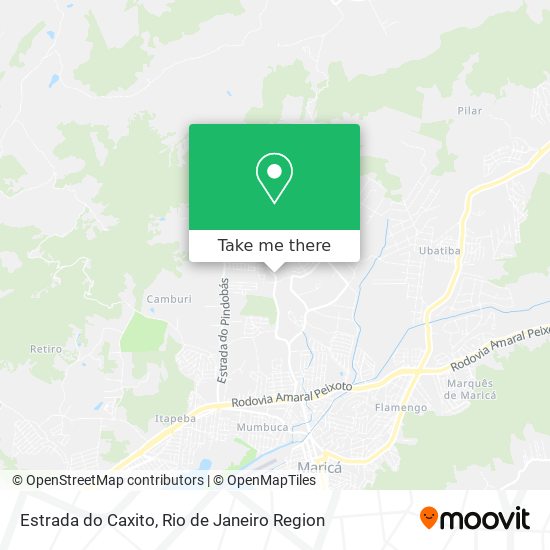 Estrada do Caxito map