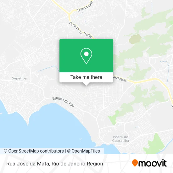 Rua José da Mata map