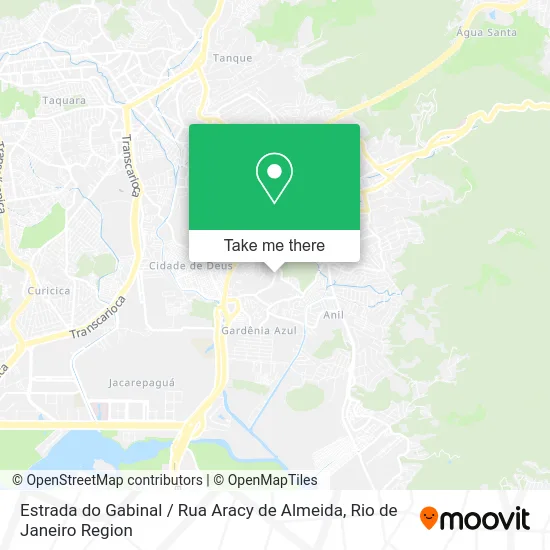 Estrada do Gabinal / Rua Aracy de Almeida map