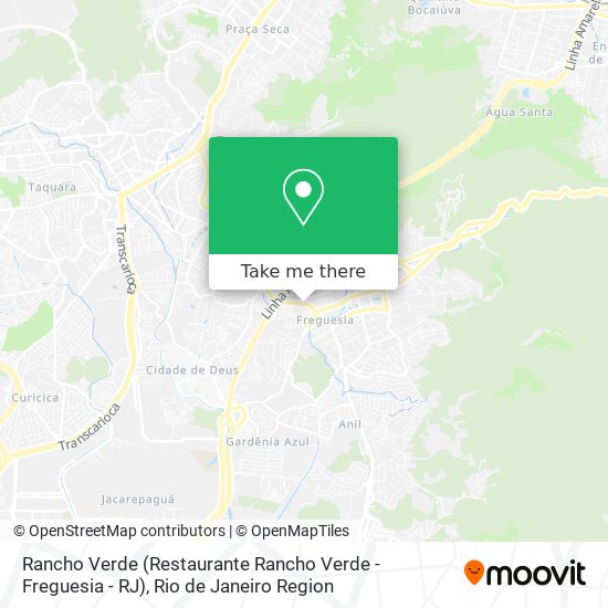 Mapa Rancho Verde (Restaurante Rancho Verde - Freguesia - RJ)