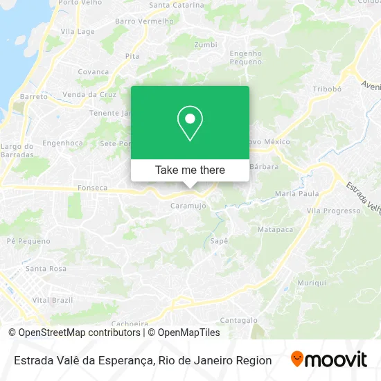 Estrada Valê da Esperança map